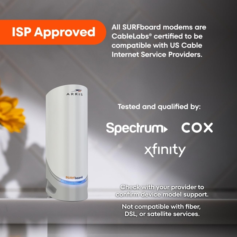 Arris SURFboard S33 DOCSIS 3.1 Multi-Gigabit Cable Modem - Image 4