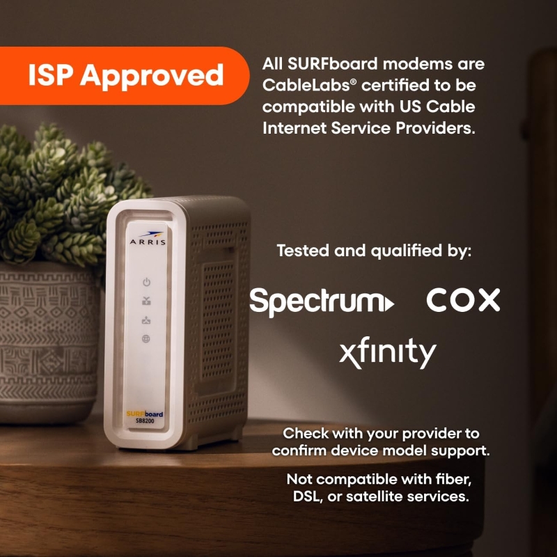 ARRIS SURFboard SB8200 DOCSIS 3.1 Cable Modem - Image 3