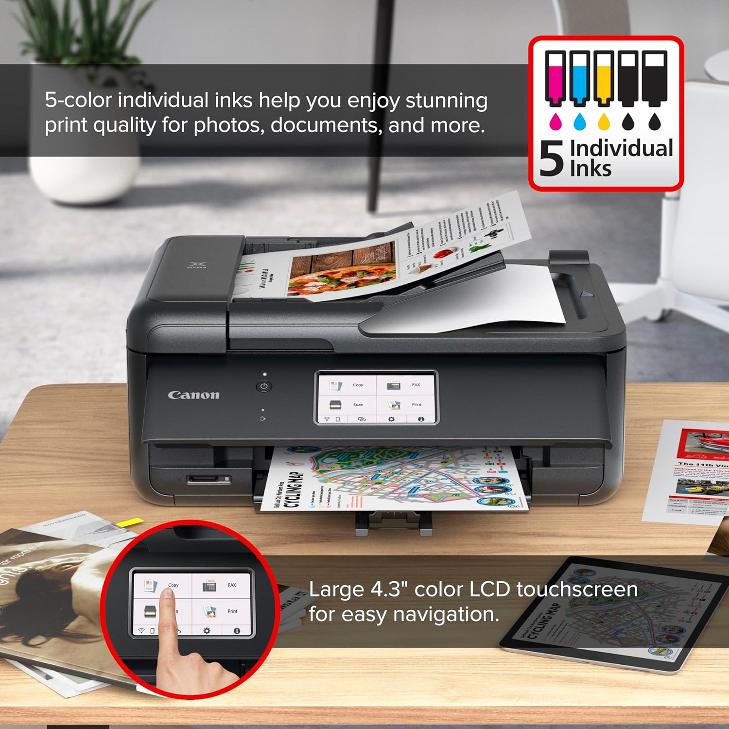 Canon PIXMA TR8620a Home Office All-in-One Printer - Image 5