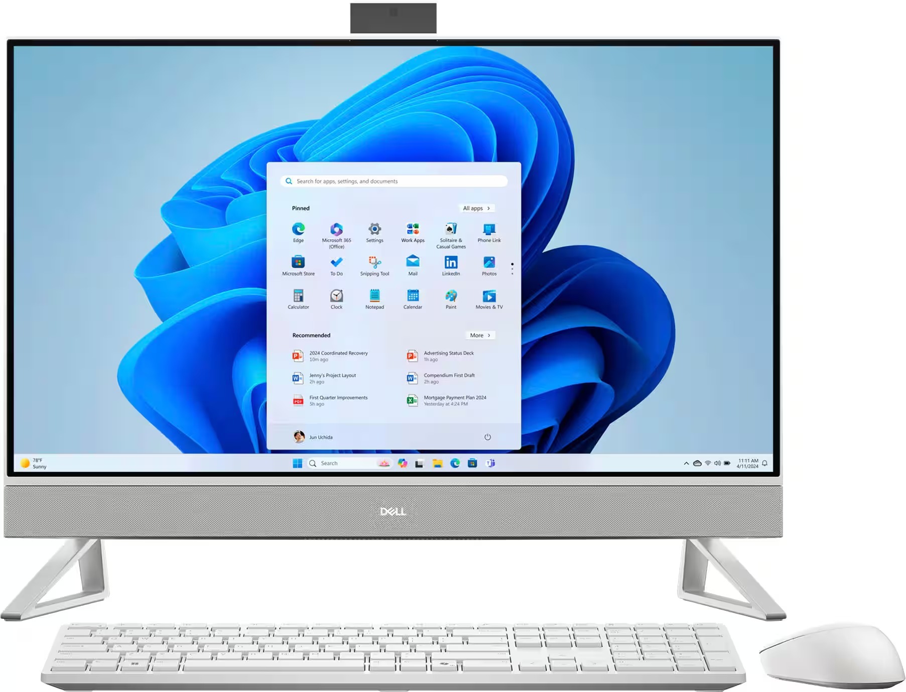 Dell 27" 2K Touch All-in-One - Intel Core 7 150U - 16GB RAM - 1TB SSD