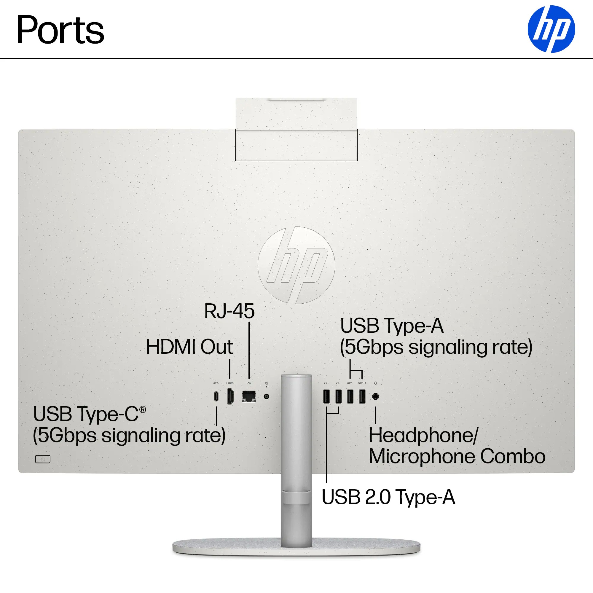 HP 23.8" Touch All-in-One - Intel Core i5-1334U - 8GB RAM - 512GB SSD - Image 2