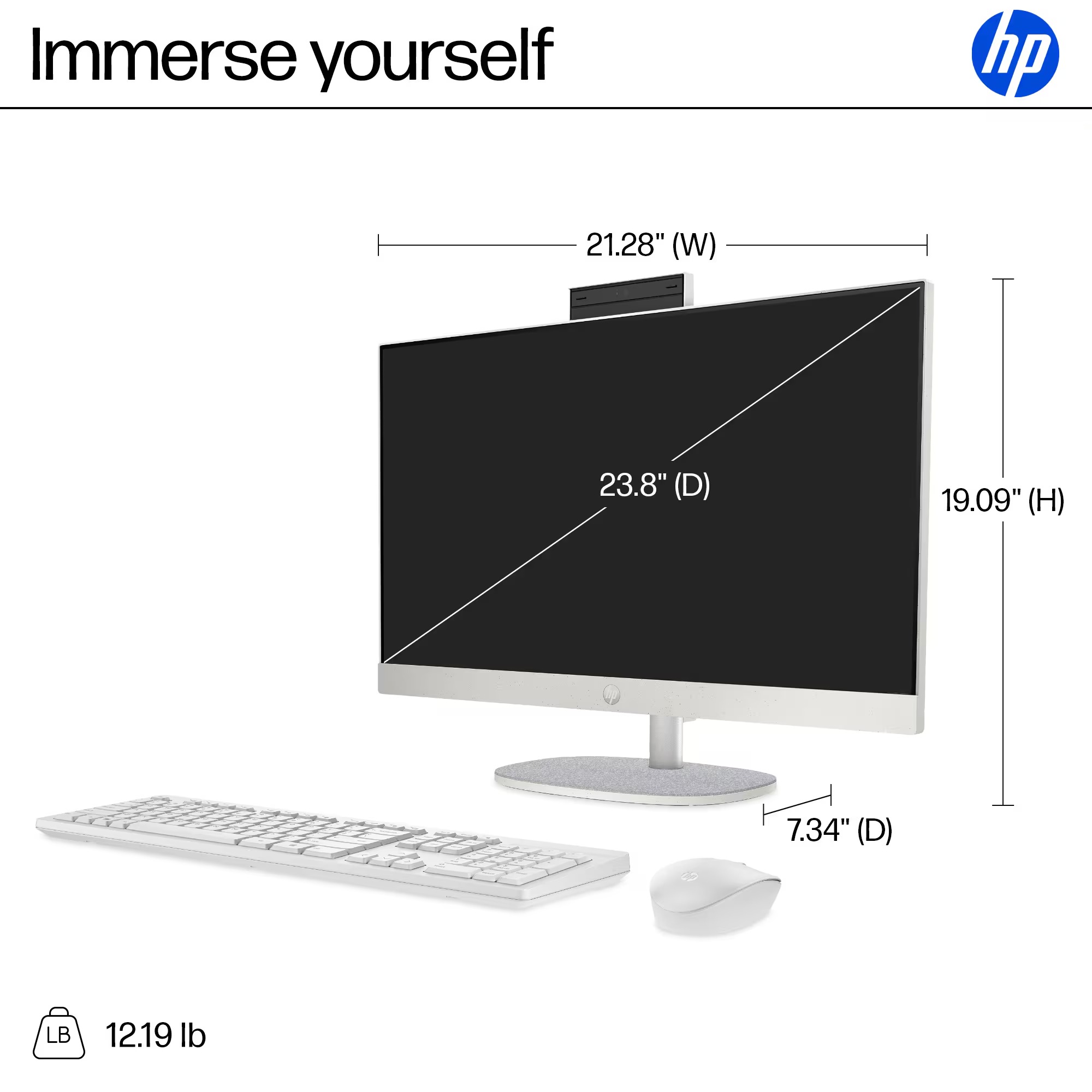 HP 23.8" Touch All-in-One - Intel Core i5-1334U - 8GB RAM - 512GB SSD - Image 4