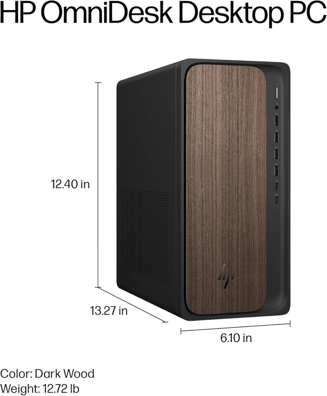 HP OmniDesk AI Desktop - Intel Core Ultra 7 - 32GB RAM - 1TB SSD - Image 4