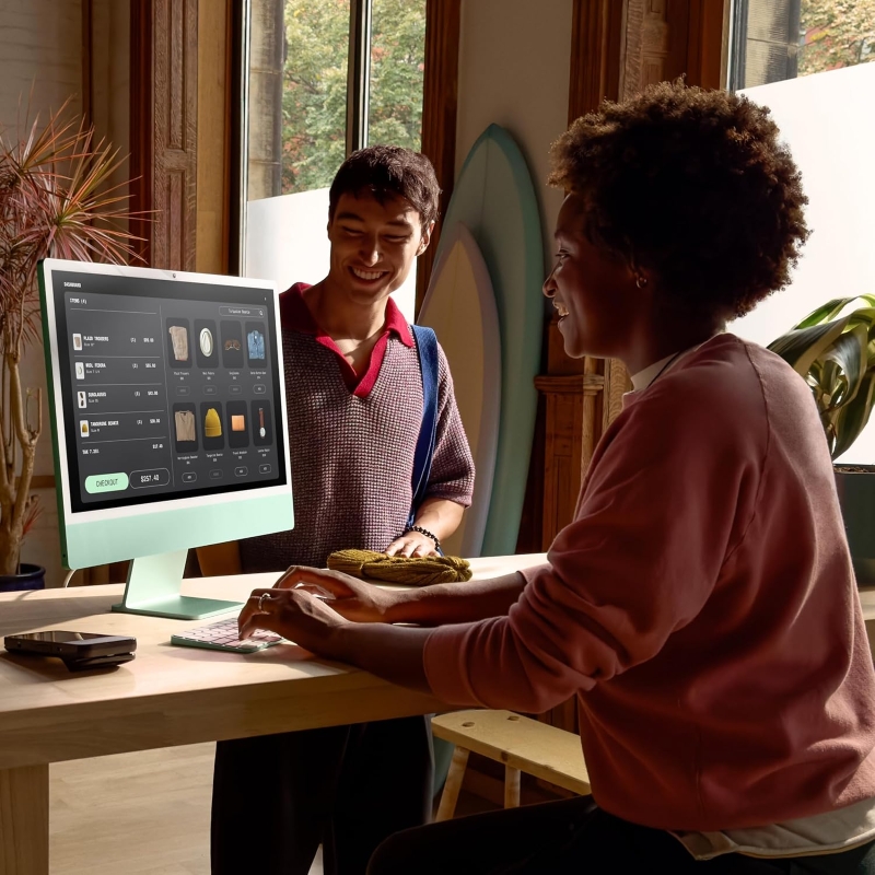 Apple 24″ iMac (2024) All-in-One Desktop — M4 Chip, 8-Core CPU & GPU, 16GB Unified Memory, 256GB SSD - Image 5