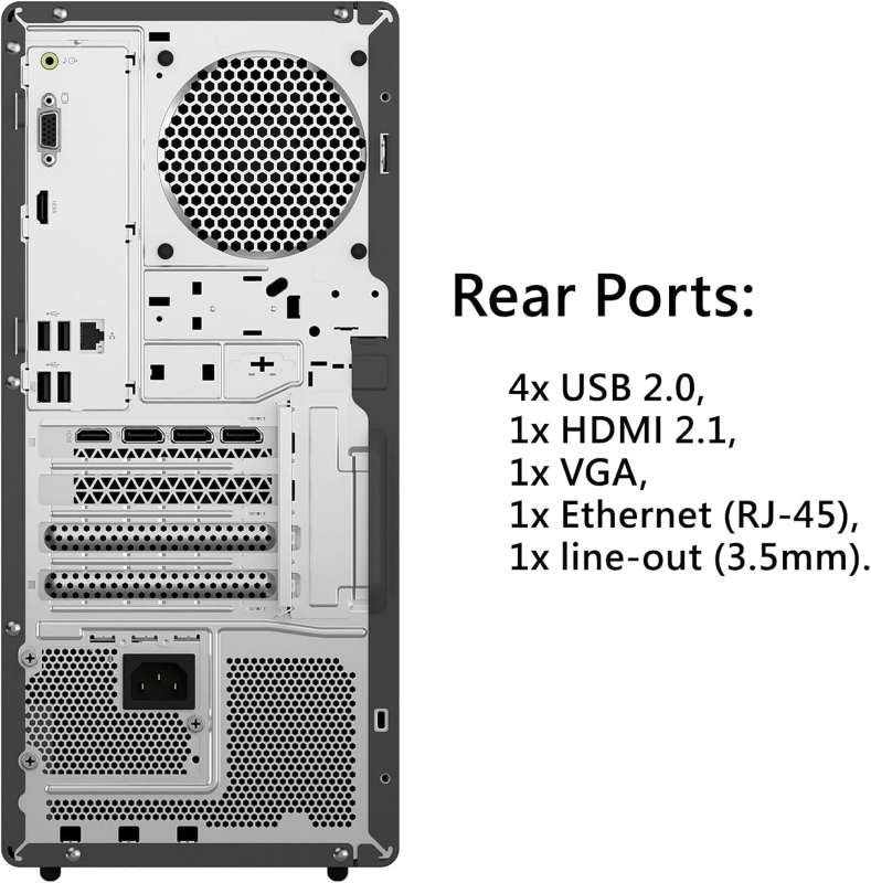 Lenovo IdeaCentre Tower - Intel Core i5 - 16GB RAM - 512GB SSD - Image 4
