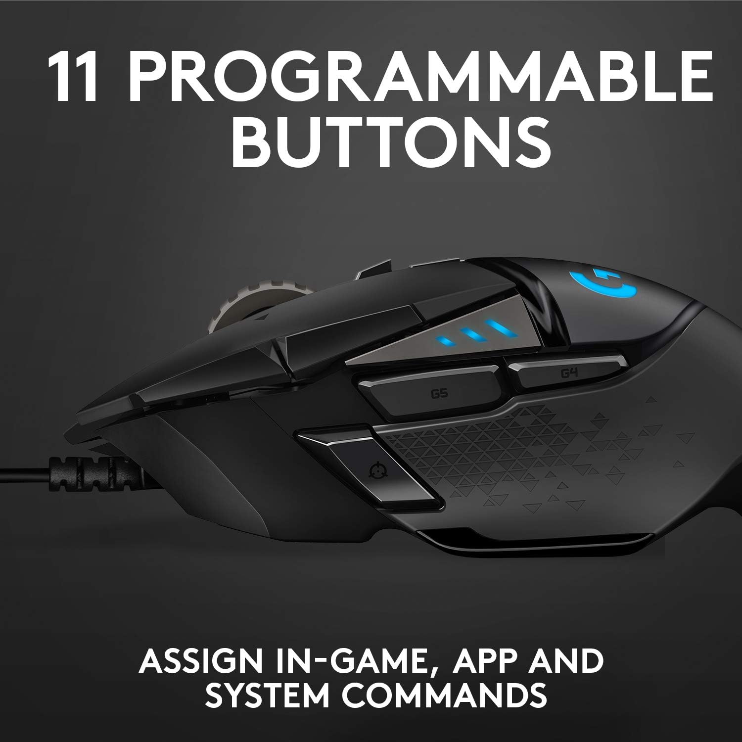 Logitech G502 HERO High Performance Wired Gaming Mouse - Image 4