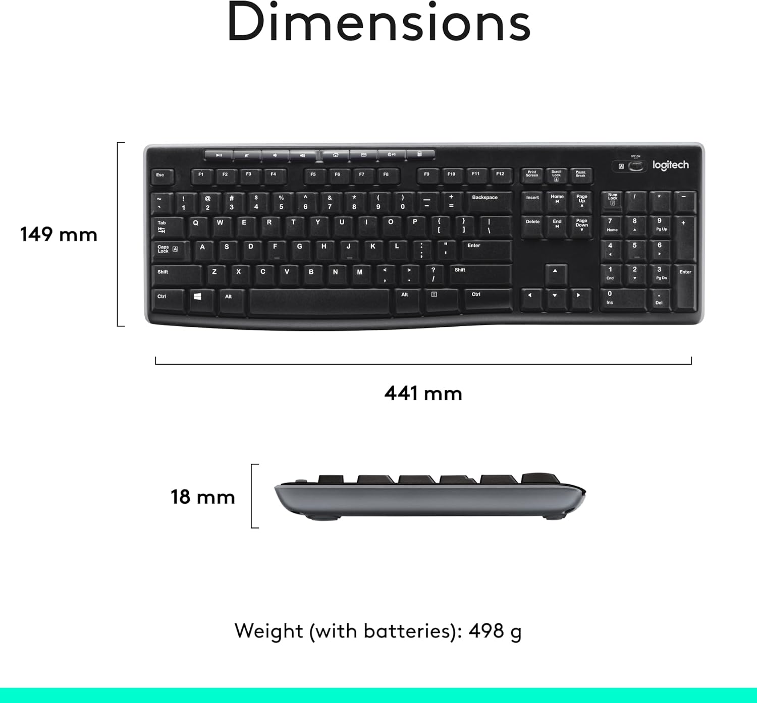Logitech MK270 Wireless Keyboard and Mouse Combo - Image 7