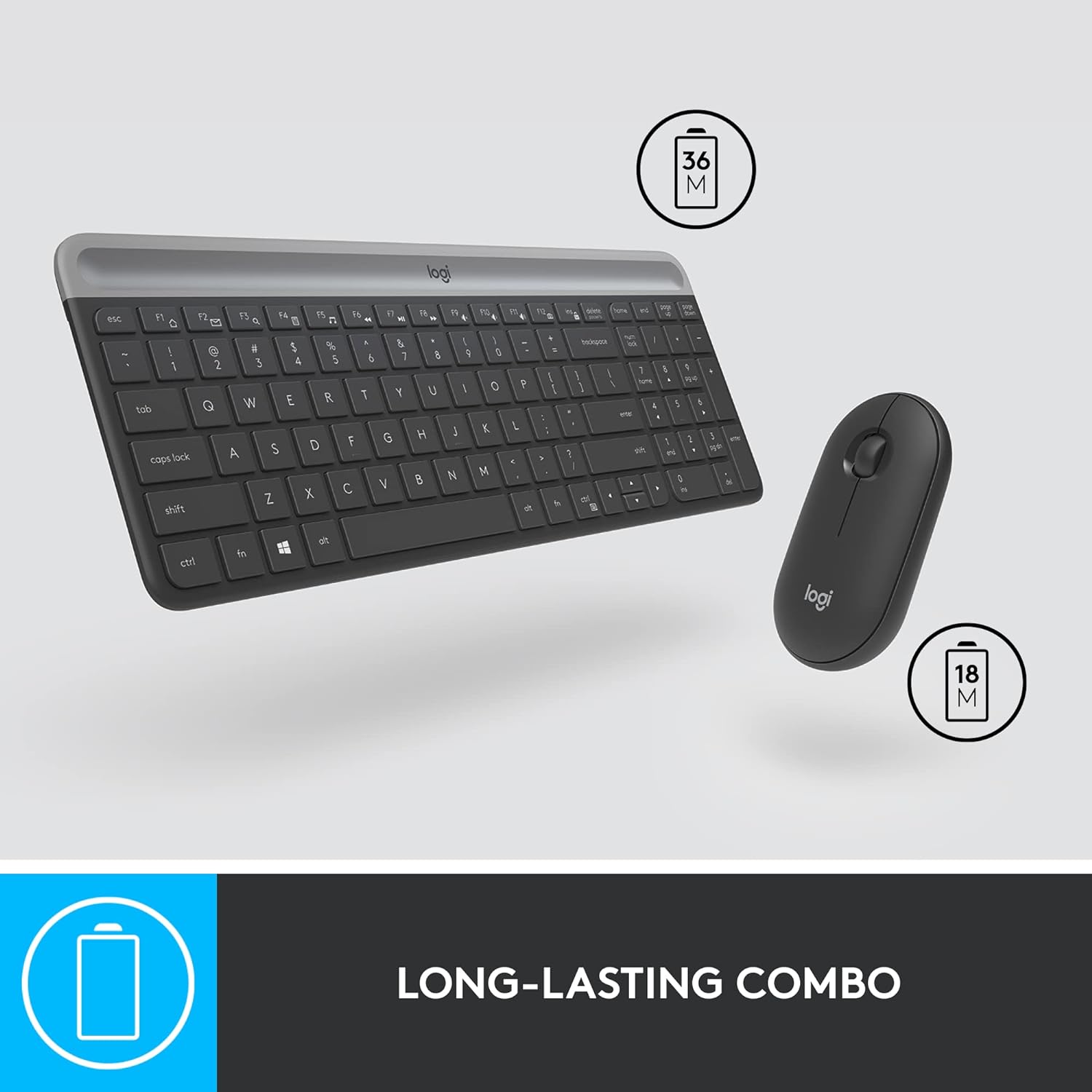 Logitech MK470 Slim Wireless Keyboard and Mouse Combo - Image 5