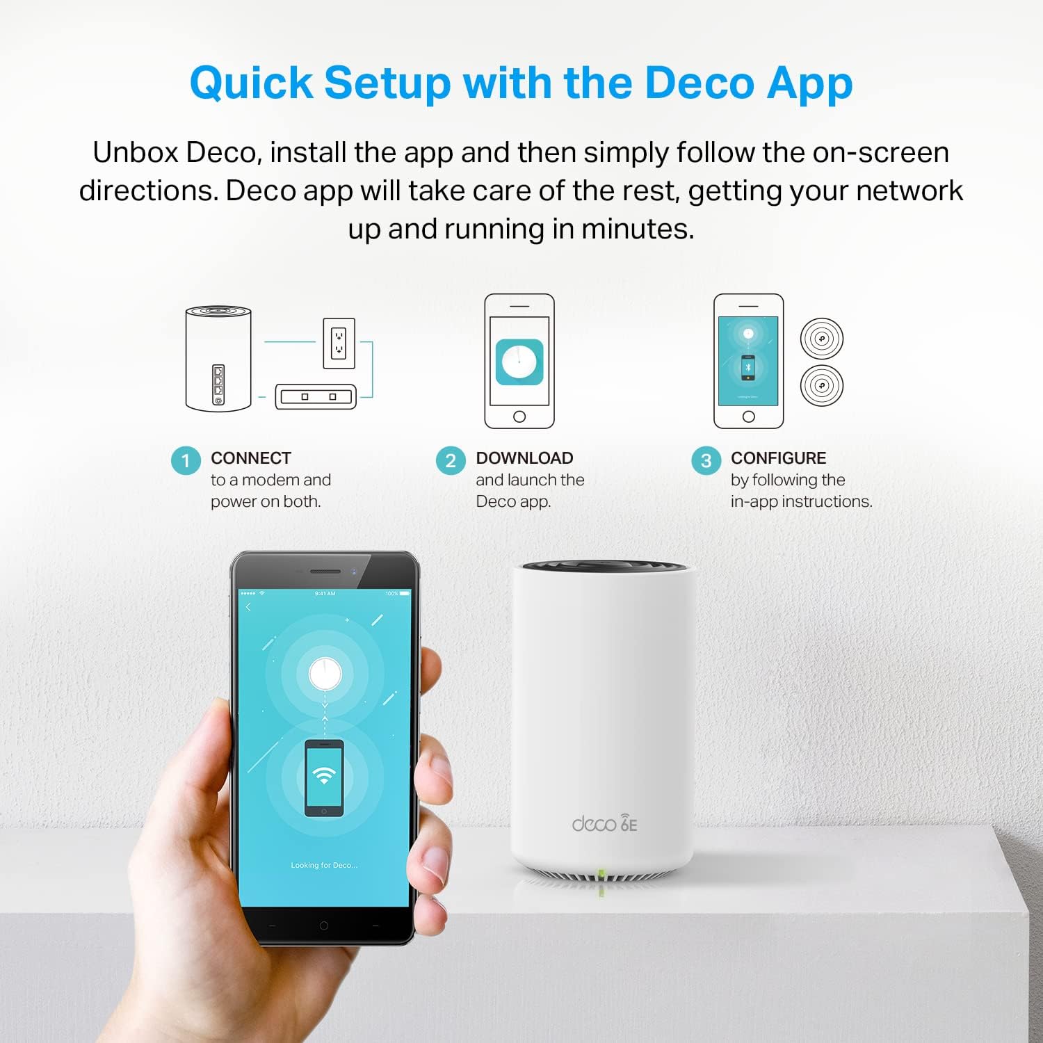 TP-Link Deco XE75 Pro AXE5400 Tri-Band Wi-Fi 6E Mesh System 3 PACK - Image 5
